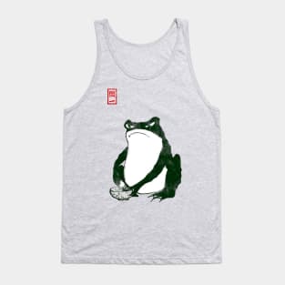 Angry Matcha Tea Japanese Frog Toad 19th Century Tank Top